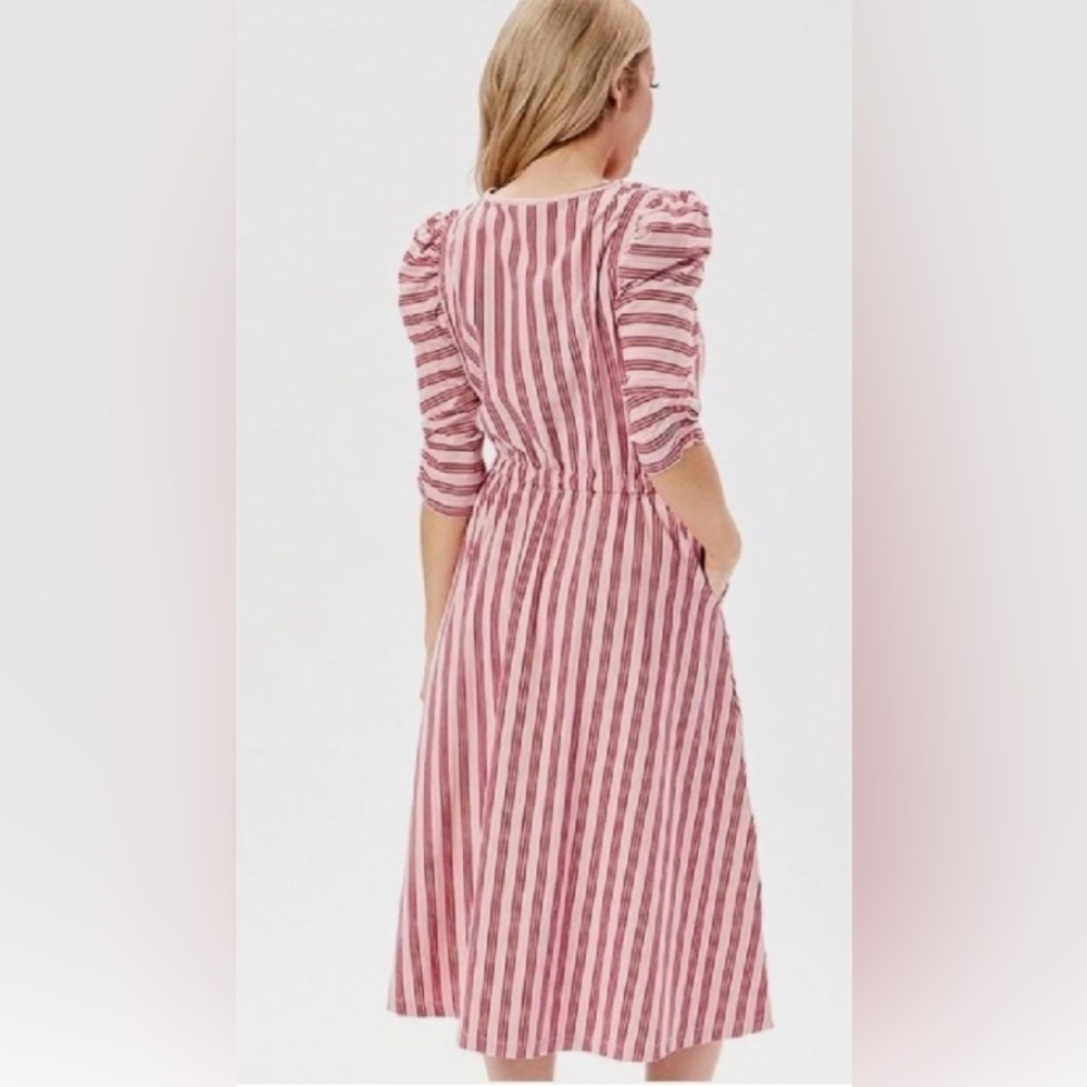 Matilda Jane Red and White Heart to Hear Puff Sleeve A-Line Sundress NWT Size M - Picture 2 of 6